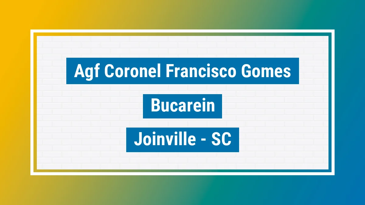Unidade de agência dos Correios Agf Coronel Francisco Gomes Bucarein Joinville SC