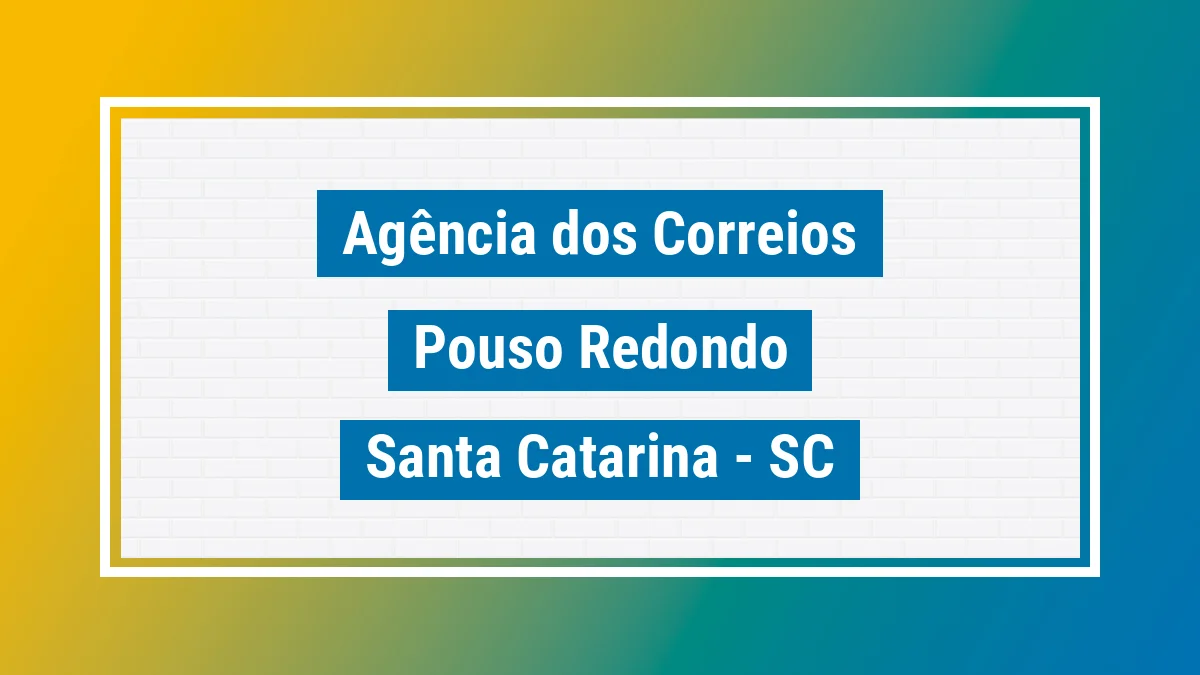 Imagem ilustrativa correios Pouso Redondo SC
