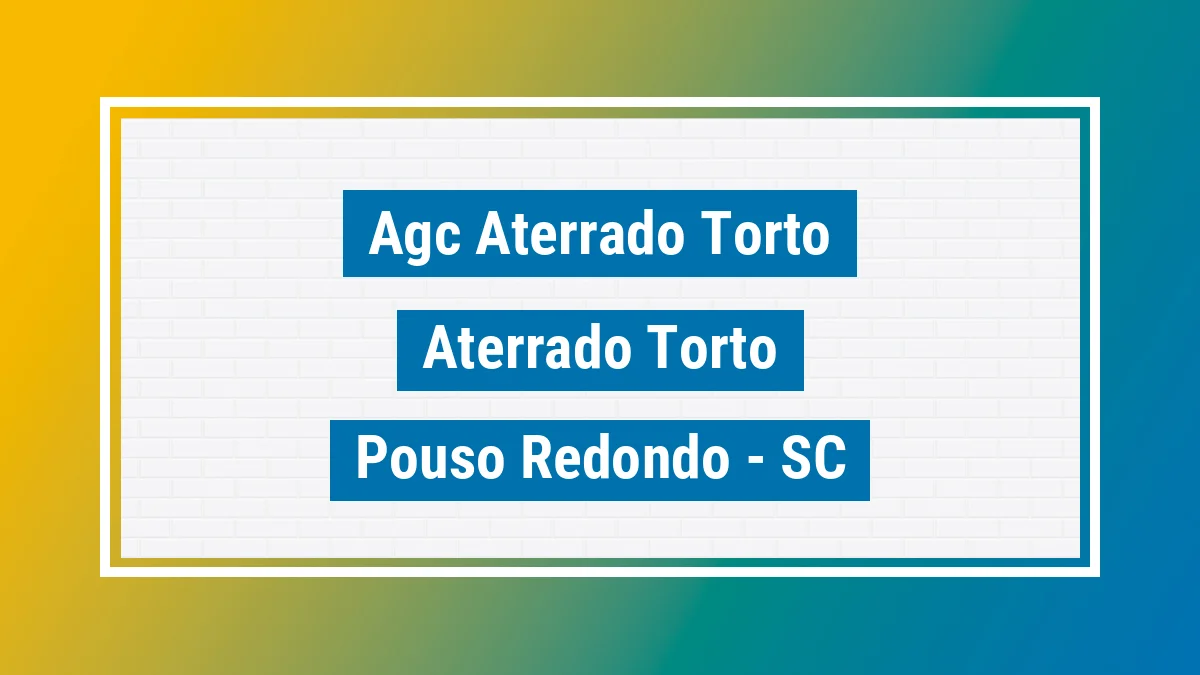 Unidade de agência dos Correios Agc Aterrado Torto Aterrado Torto Pouso Redondo SC