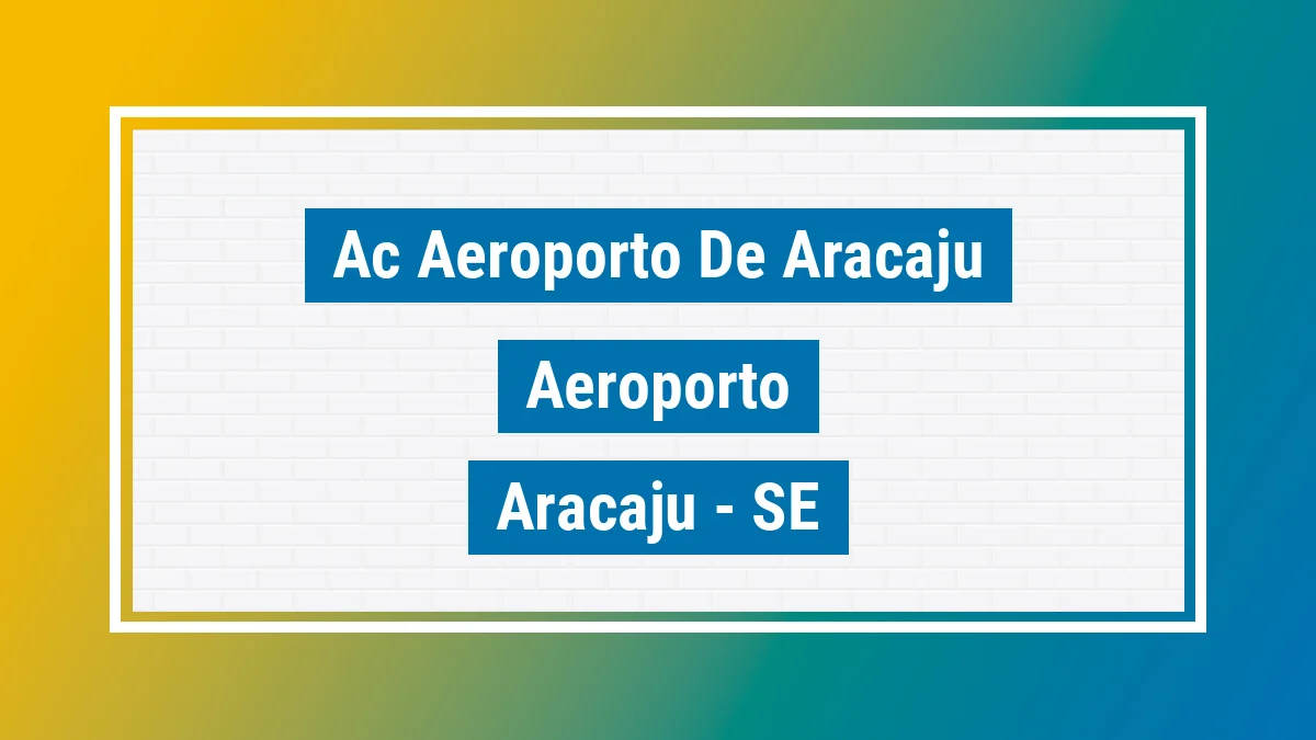 Unidade de agência dos Correios Ac Aeroporto de Aracaju Aeroporto Aracaju SE