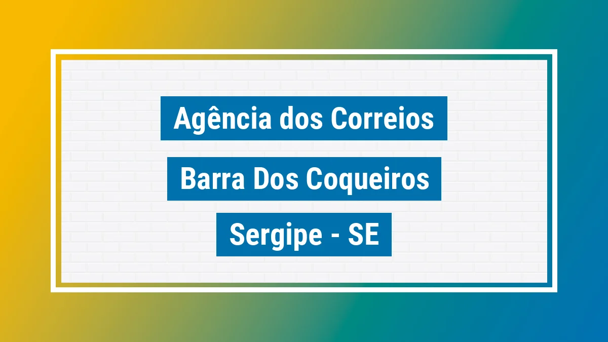 Imagem ilustrativa correios Barra dos Coqueiros SE