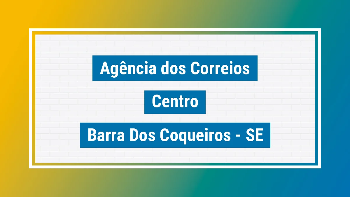 Imagem ilustrativa correios Centro Barra dos Coqueiros SE