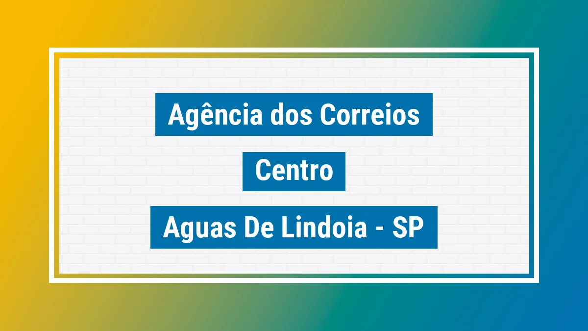 Imagem ilustrativa correios Centro Águas de Lindóia SP