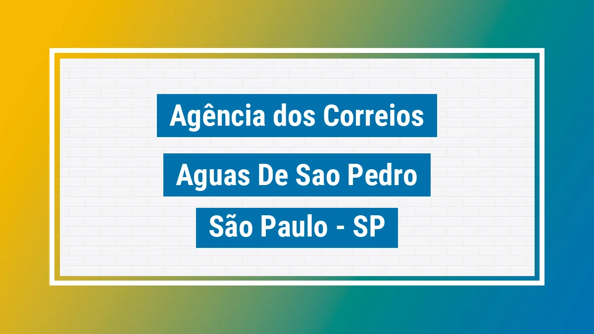 Imagem ilustrativa correios Águas de São Pedro SP