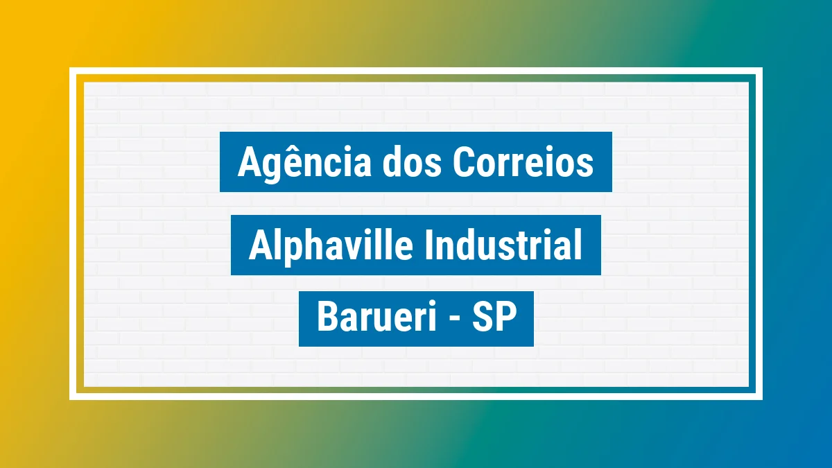 Imagem ilustrativa correios Alphaville Industrial Barueri SP