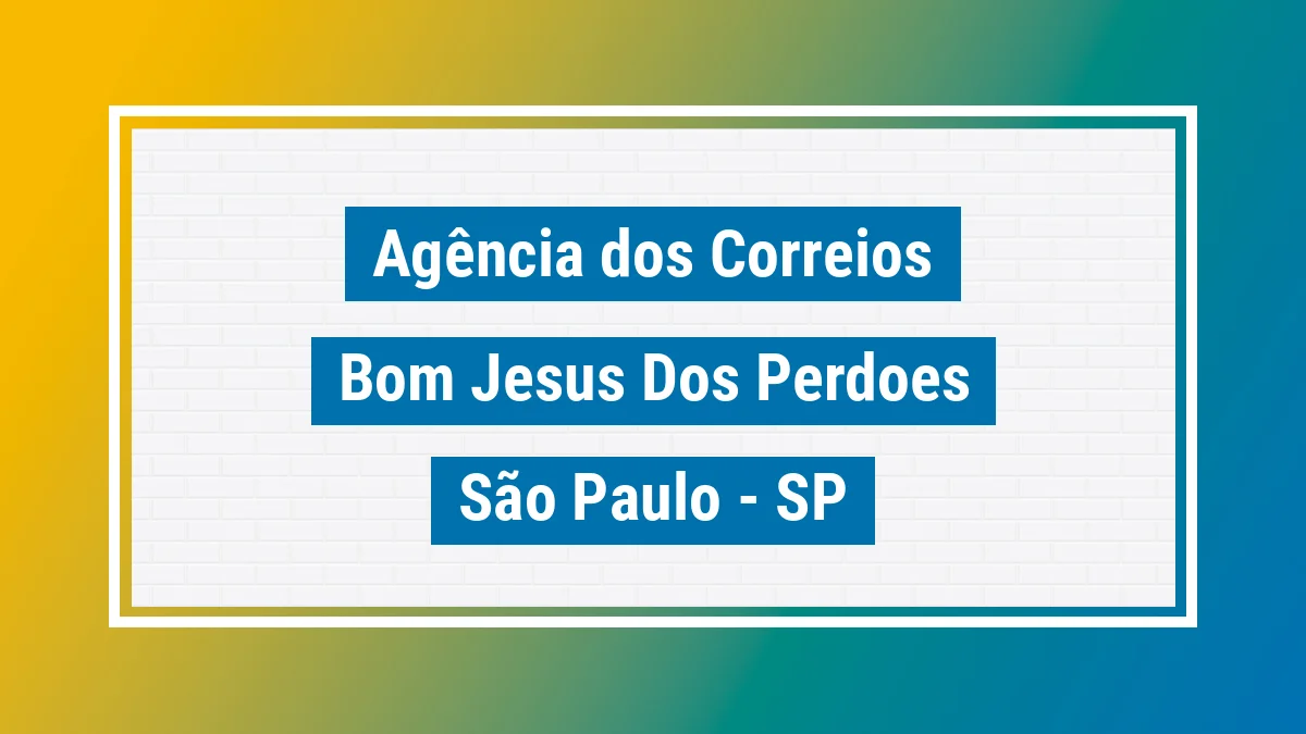 Imagem ilustrativa correios Bom Jesus dos Perdões SP