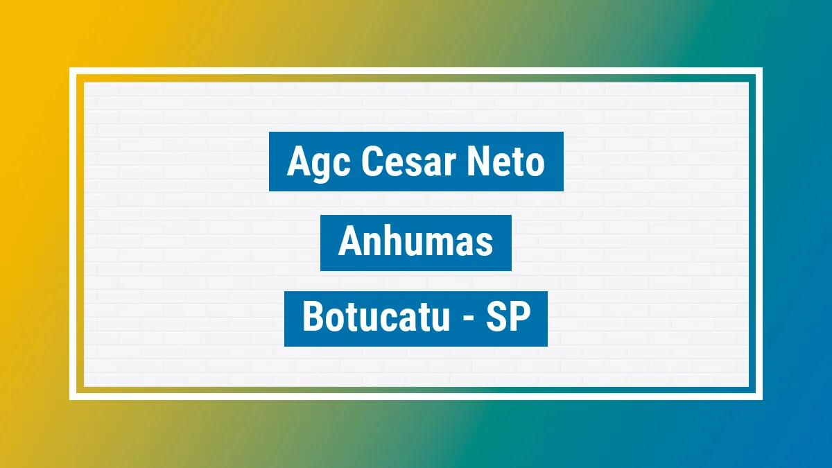 Unidade de agência dos Correios Agc Cesar Neto Anhumas Botucatu SP