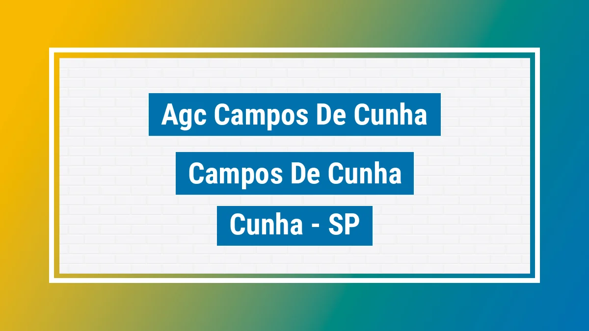 Unidade de agência dos Correios Agc Campos de Cunha Campos de Cunha Cunha SP