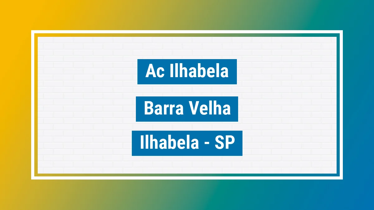 Unidade de agência dos Correios Ac Ilhabela Barra Velha Ilhabela SP