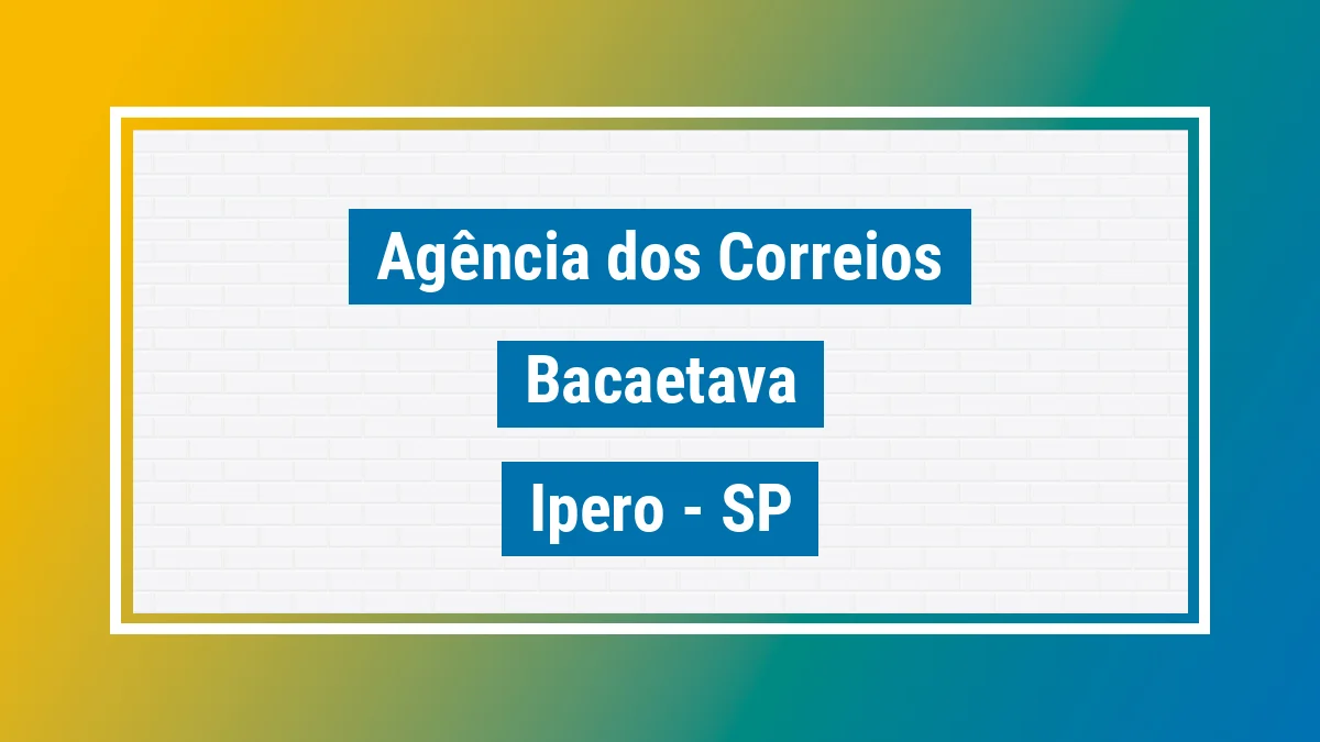 Imagem ilustrativa correios Bacaetava Iperó SP