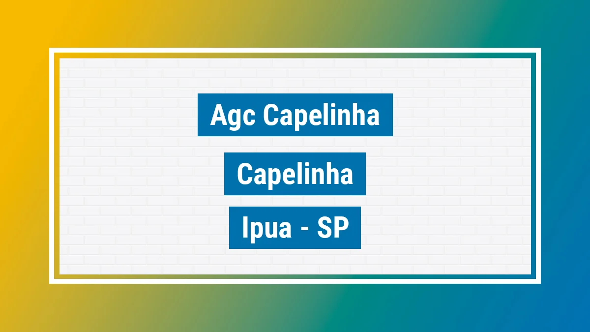 Unidade de agência dos Correios Agc Capelinha Capelinha Ipuã SP