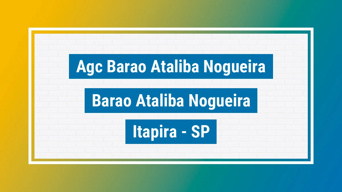 Unidade de agência dos Correios Agc Barao Ataliba Nogueira Barão Ataliba Nogueira Itapira SP