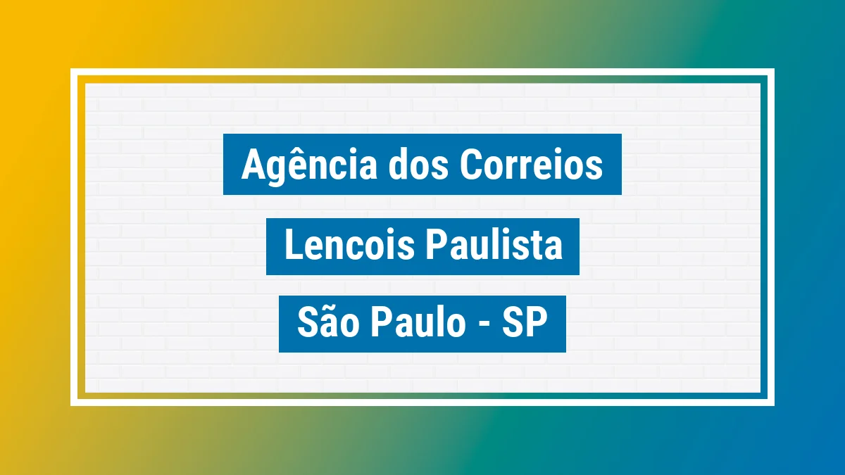 Imagem ilustrativa correios Lençóis Paulista SP