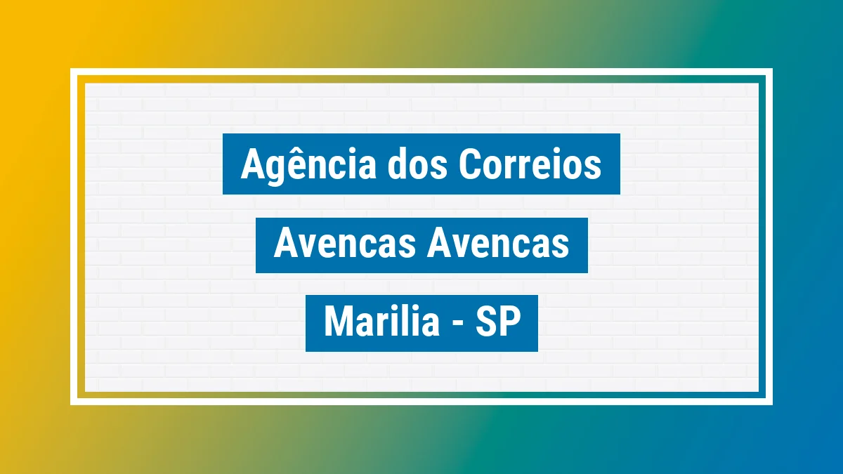 Imagem ilustrativa correios Avencas (avencas) Marília SP