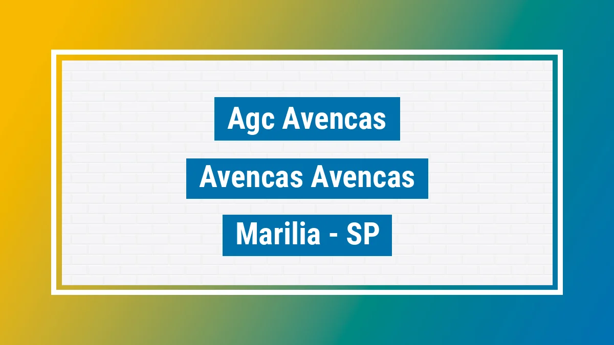 Unidade de agência dos Correios Agc Avencas Avencas (avencas) Marília SP