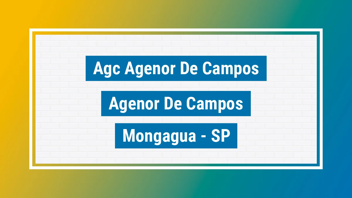 Unidade de agência dos Correios Agc Agenor de Campos Agenor de Campos Mongaguá SP