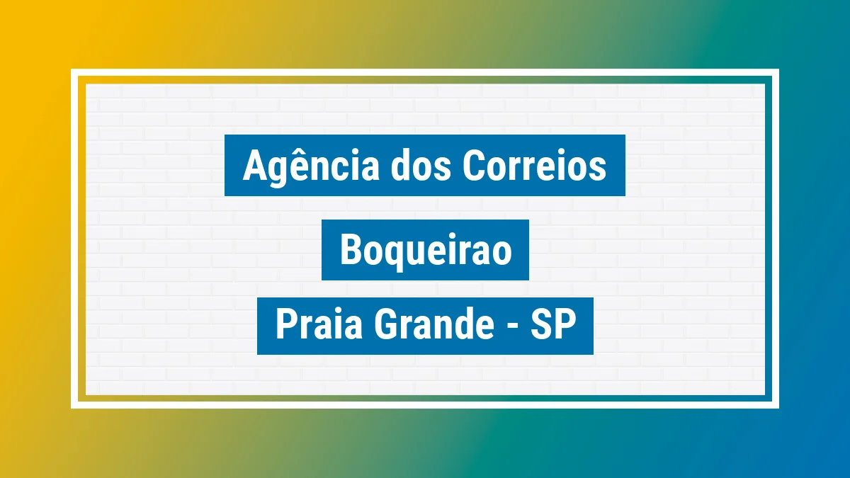 Imagem ilustrativa correios Boqueirão Praia Grande SP