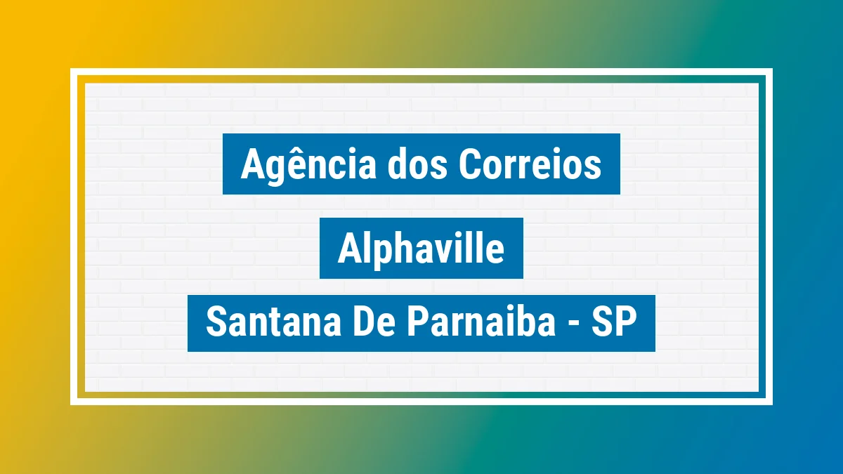 Imagem ilustrativa correios Alphaville Santana de Parnaíba SP