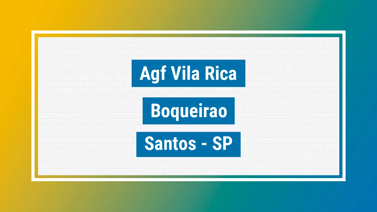 Unidade de agência dos Correios Agf Vila Rica Boqueirão Santos SP