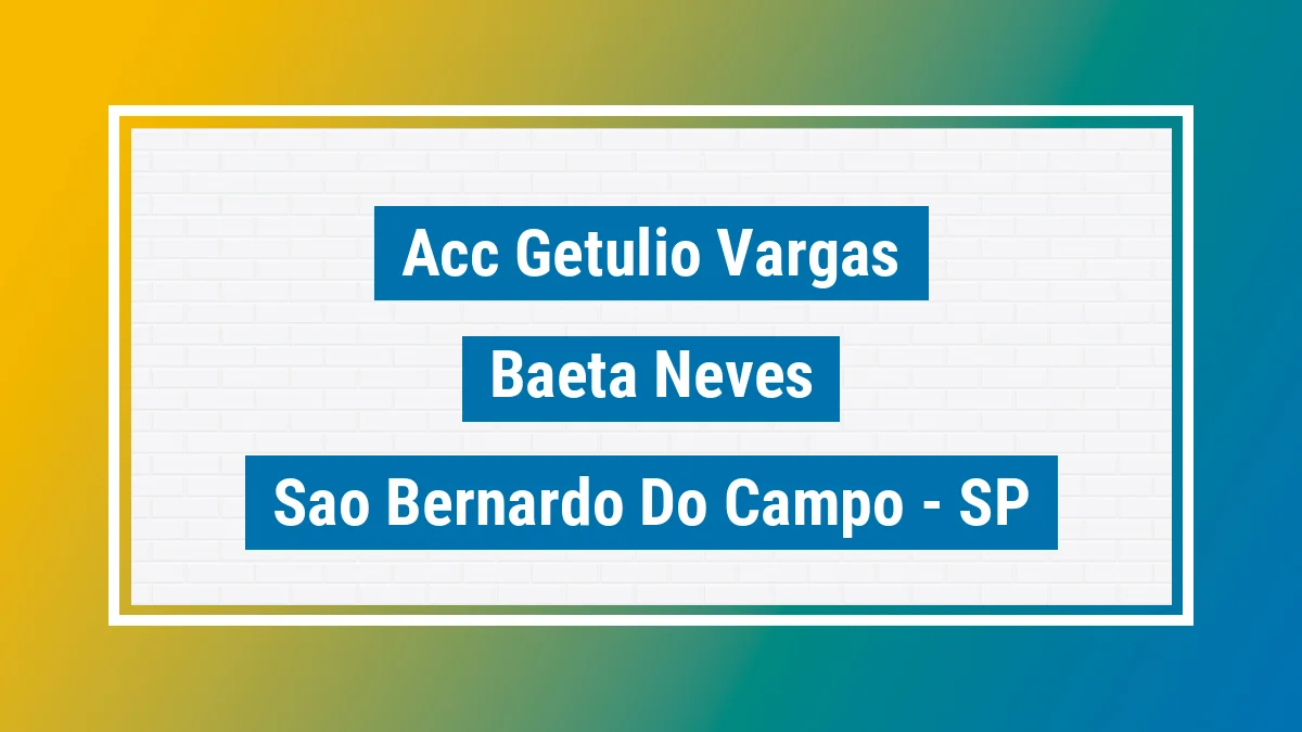 Unidade de agência dos Correios Acc Getulio Vargas Baeta Neves São Bernardo do Campo SP