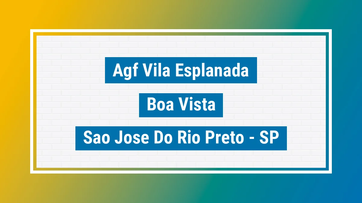 Unidade de agência dos Correios Agf Vila Esplanada Boa Vista São José do Rio Preto SP
