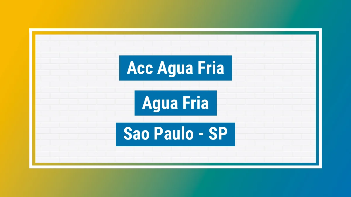 Unidade de agência dos Correios Acc Agua Fria Água Fria São Paulo SP