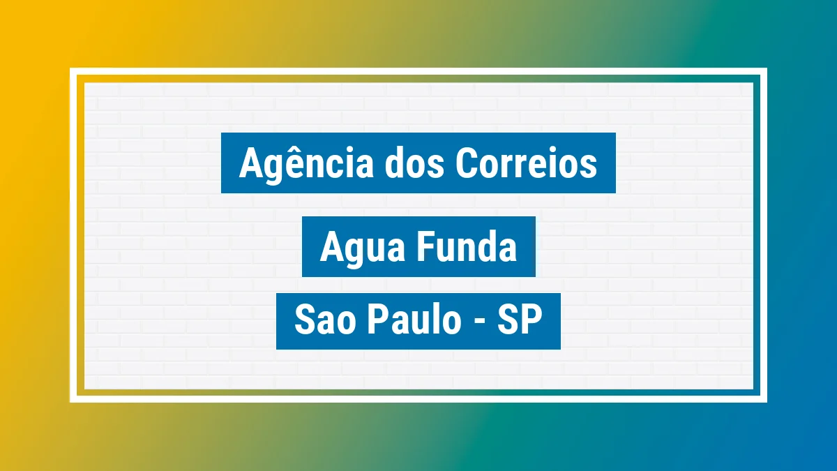Imagem ilustrativa correios Água Funda São Paulo SP