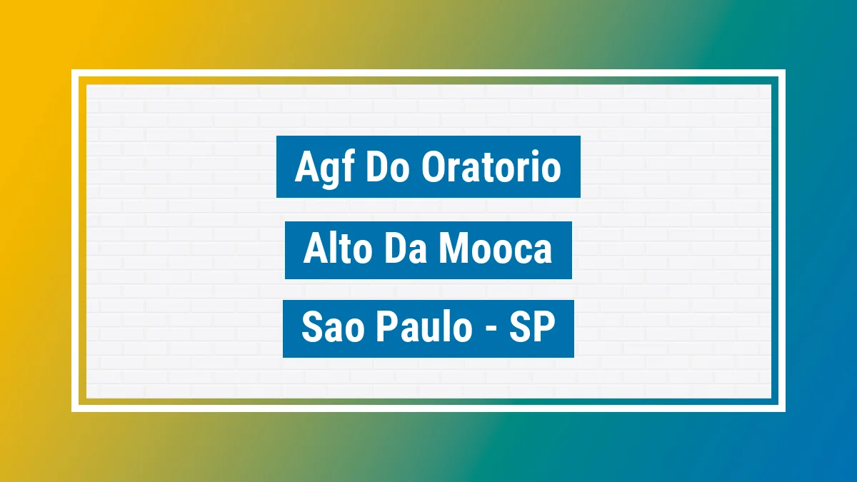 Unidade de agência dos Correios Agf do Oratorio Alto da Mooca São Paulo SP
