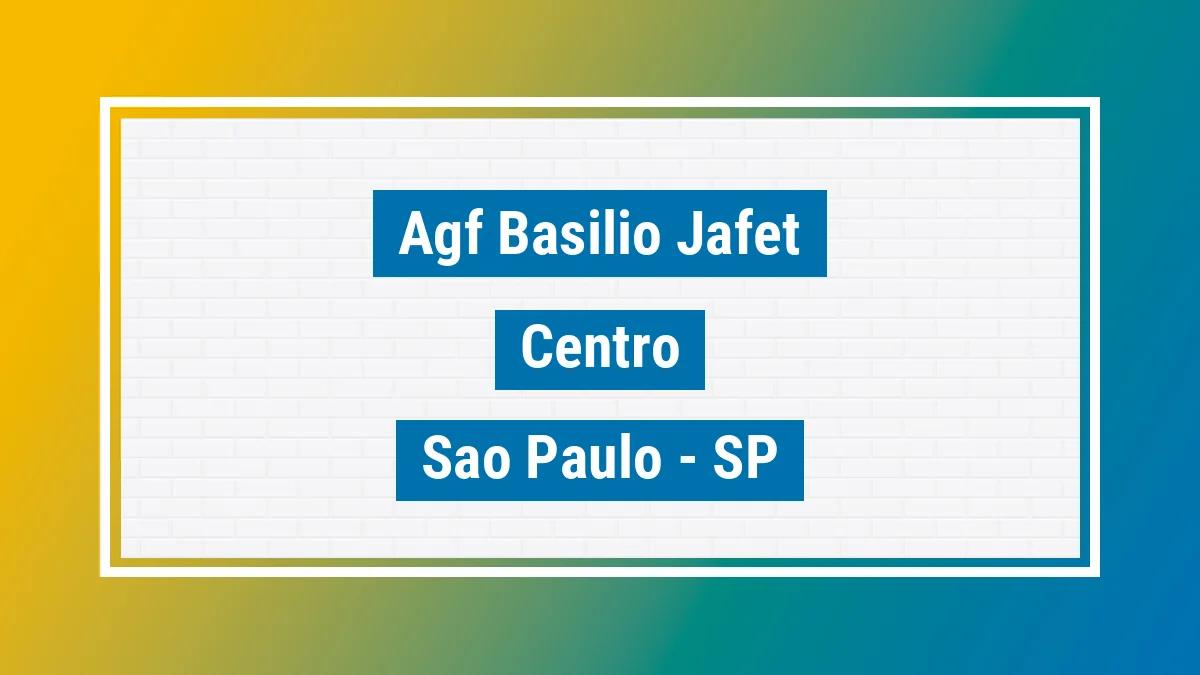 Unidade de agência dos Correios Agf Basilio Jafet Centro São Paulo SP