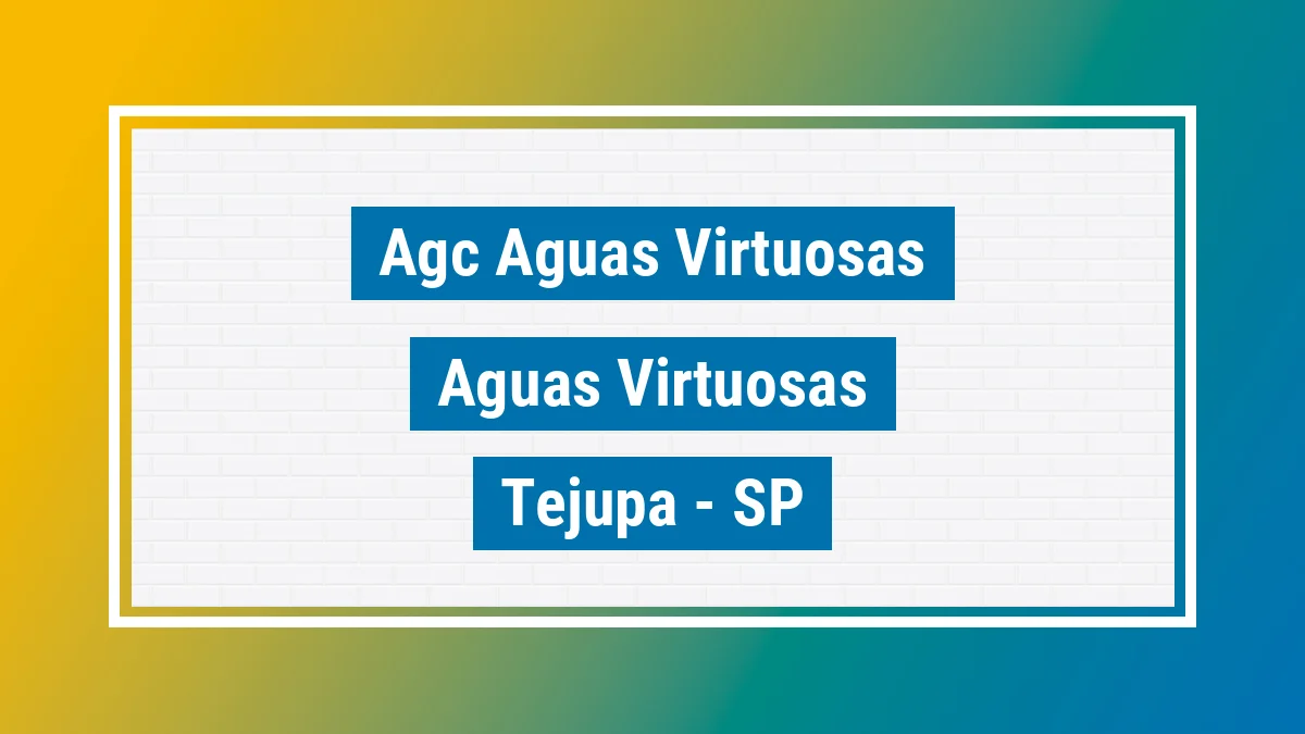 Unidade de agência dos Correios Agc Aguas Virtuosas Águas Virtuosas Tejupá SP