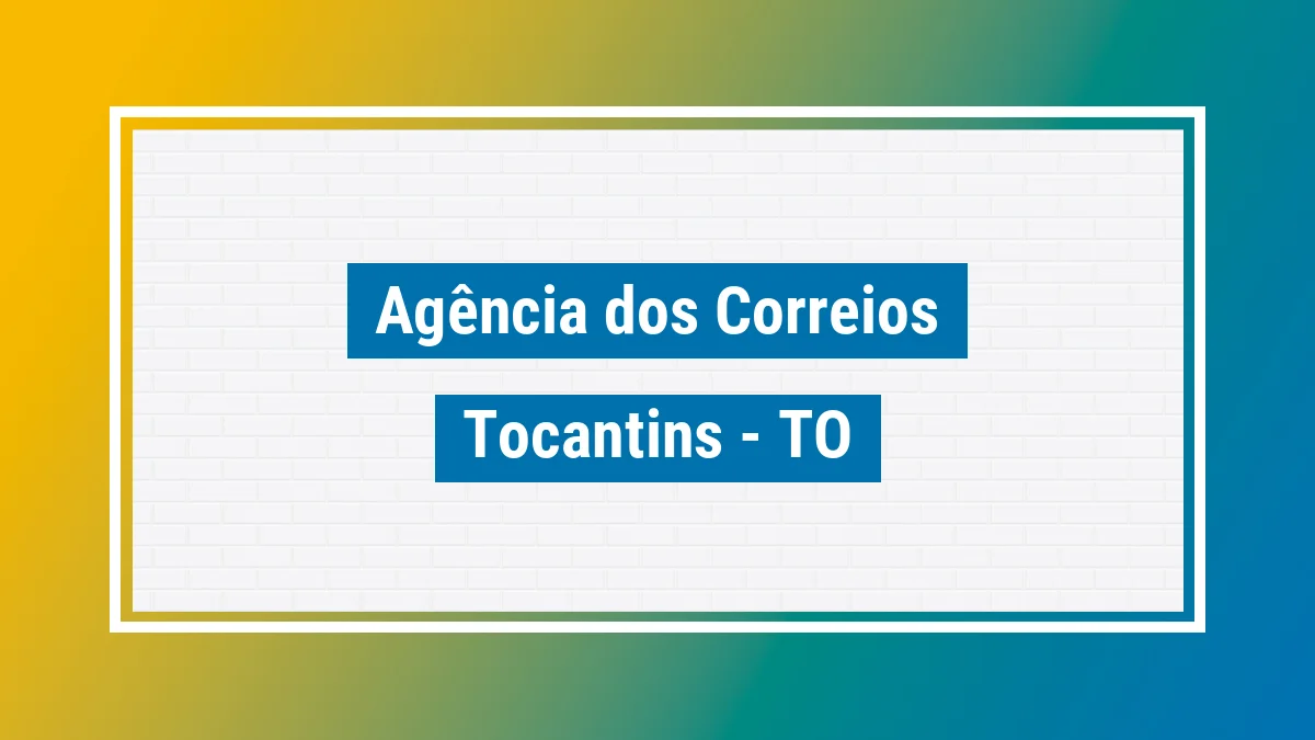 Imagem ilustrativa correios Tocantins TO